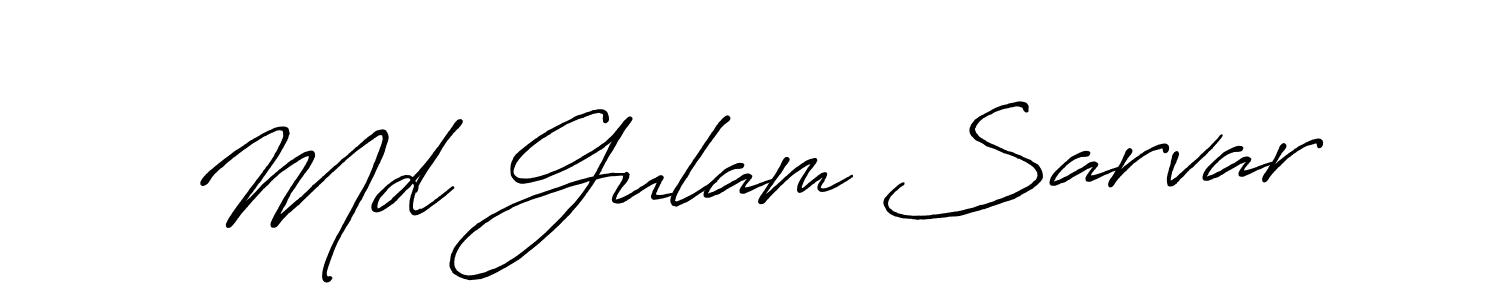 Antro_Vectra_Bolder is a professional signature style that is perfect for those who want to add a touch of class to their signature. It is also a great choice for those who want to make their signature more unique. Get Md Gulam Sarvar name to fancy signature for free. Md Gulam Sarvar signature style 7 images and pictures png