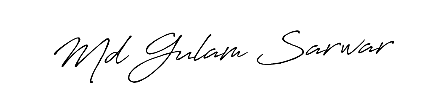 Design your own signature with our free online signature maker. With this signature software, you can create a handwritten (Antro_Vectra_Bolder) signature for name Md Gulam Sarwar. Md Gulam Sarwar signature style 7 images and pictures png
