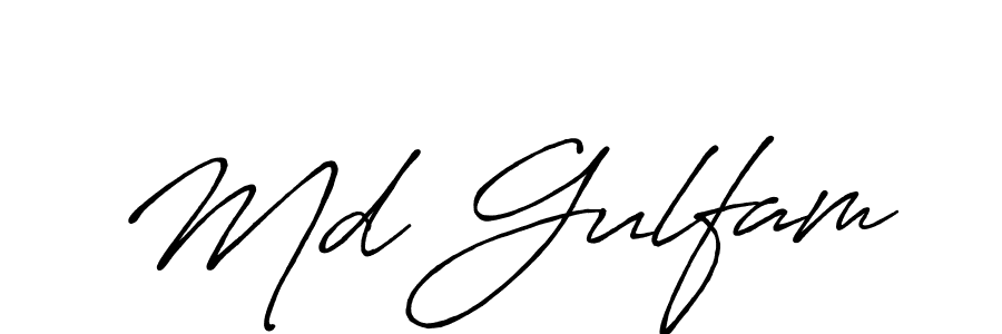 How to make Md Gulfam signature? Antro_Vectra_Bolder is a professional autograph style. Create handwritten signature for Md Gulfam name. Md Gulfam signature style 7 images and pictures png