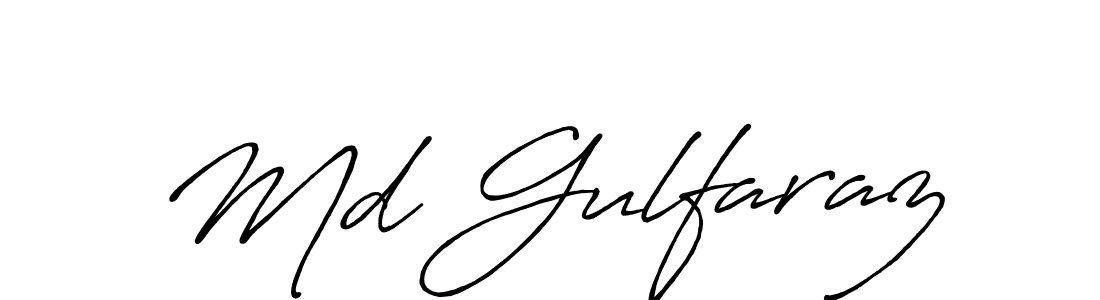 This is the best signature style for the Md Gulfaraz name. Also you like these signature font (Antro_Vectra_Bolder). Mix name signature. Md Gulfaraz signature style 7 images and pictures png