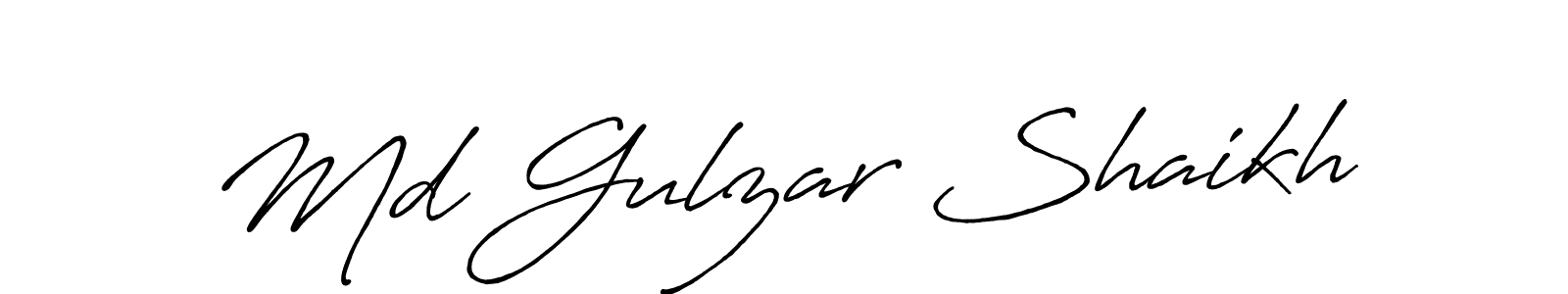 Use a signature maker to create a handwritten signature online. With this signature software, you can design (Antro_Vectra_Bolder) your own signature for name Md Gulzar Shaikh. Md Gulzar Shaikh signature style 7 images and pictures png