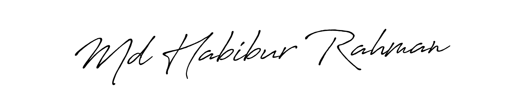 The best way (Antro_Vectra_Bolder) to make a short signature is to pick only two or three words in your name. The name Md Habibur Rahman include a total of six letters. For converting this name. Md Habibur Rahman signature style 7 images and pictures png