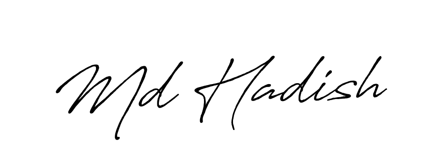 How to make Md Hadish signature? Antro_Vectra_Bolder is a professional autograph style. Create handwritten signature for Md Hadish name. Md Hadish signature style 7 images and pictures png