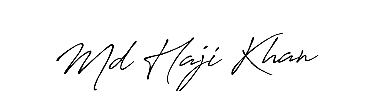 Make a short Md Haji Khan signature style. Manage your documents anywhere anytime using Antro_Vectra_Bolder. Create and add eSignatures, submit forms, share and send files easily. Md Haji Khan signature style 7 images and pictures png