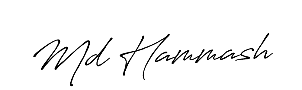 Also we have Md Hammash name is the best signature style. Create professional handwritten signature collection using Antro_Vectra_Bolder autograph style. Md Hammash signature style 7 images and pictures png