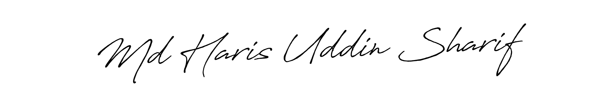 Similarly Antro_Vectra_Bolder is the best handwritten signature design. Signature creator online .You can use it as an online autograph creator for name Md Haris Uddin Sharif. Md Haris Uddin Sharif signature style 7 images and pictures png