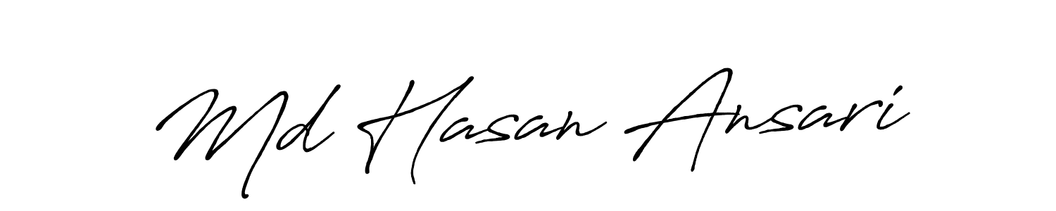 How to make Md Hasan Ansari signature? Antro_Vectra_Bolder is a professional autograph style. Create handwritten signature for Md Hasan Ansari name. Md Hasan Ansari signature style 7 images and pictures png