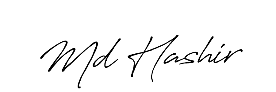 Use a signature maker to create a handwritten signature online. With this signature software, you can design (Antro_Vectra_Bolder) your own signature for name Md Hashir. Md Hashir signature style 7 images and pictures png