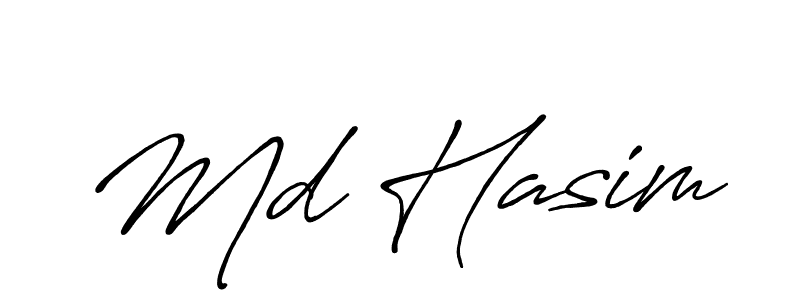 Use a signature maker to create a handwritten signature online. With this signature software, you can design (Antro_Vectra_Bolder) your own signature for name Md Hasim. Md Hasim signature style 7 images and pictures png