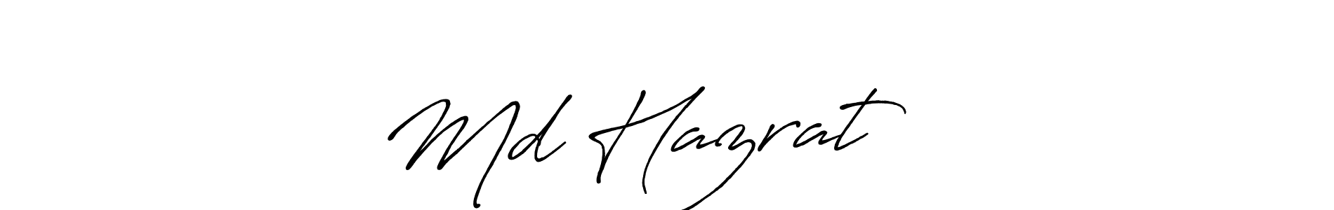 Make a beautiful signature design for name Md Hazrat আলী. With this signature (Antro_Vectra_Bolder) style, you can create a handwritten signature for free. Md Hazrat আলী signature style 7 images and pictures png