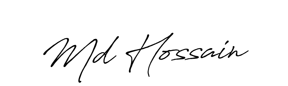 It looks lik you need a new signature style for name Md Hossain. Design unique handwritten (Antro_Vectra_Bolder) signature with our free signature maker in just a few clicks. Md Hossain signature style 7 images and pictures png