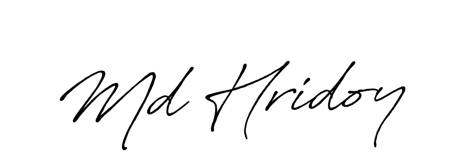 Similarly Antro_Vectra_Bolder is the best handwritten signature design. Signature creator online .You can use it as an online autograph creator for name Md Hridoy. Md Hridoy signature style 7 images and pictures png