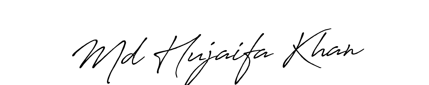 Design your own signature with our free online signature maker. With this signature software, you can create a handwritten (Antro_Vectra_Bolder) signature for name Md Hujaifa Khan. Md Hujaifa Khan signature style 7 images and pictures png