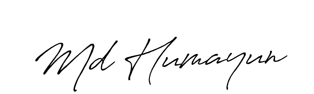 Design your own signature with our free online signature maker. With this signature software, you can create a handwritten (Antro_Vectra_Bolder) signature for name Md Humayun. Md Humayun signature style 7 images and pictures png
