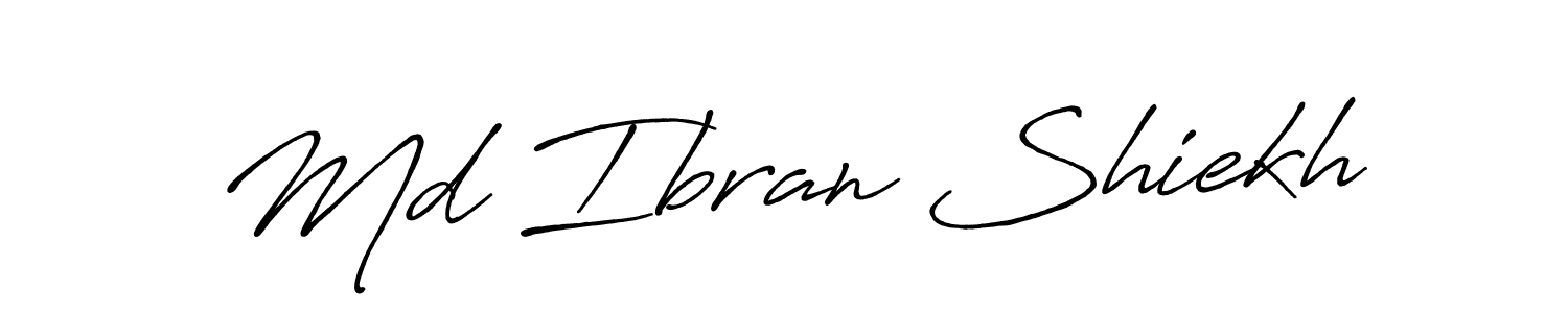 Make a beautiful signature design for name Md Ibran Shiekh. With this signature (Antro_Vectra_Bolder) style, you can create a handwritten signature for free. Md Ibran Shiekh signature style 7 images and pictures png