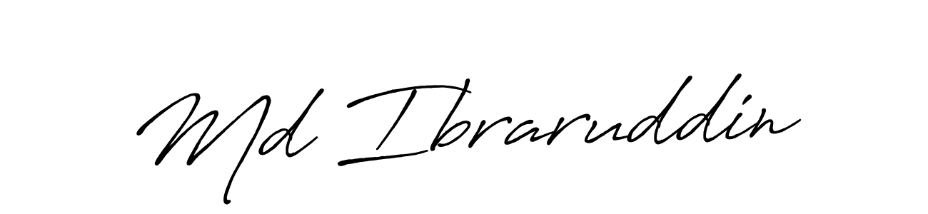 Make a beautiful signature design for name Md Ibraruddin. With this signature (Antro_Vectra_Bolder) style, you can create a handwritten signature for free. Md Ibraruddin signature style 7 images and pictures png