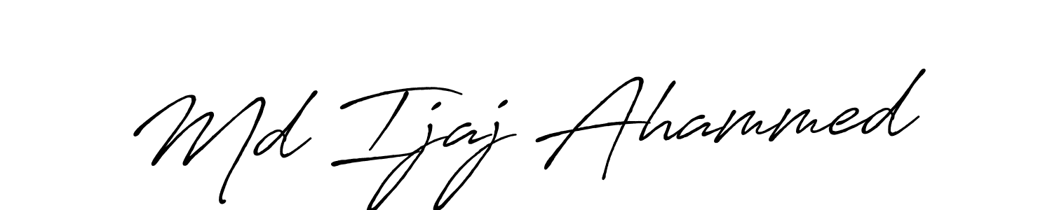 Also You can easily find your signature by using the search form. We will create Md Ijaj Ahammed name handwritten signature images for you free of cost using Antro_Vectra_Bolder sign style. Md Ijaj Ahammed signature style 7 images and pictures png