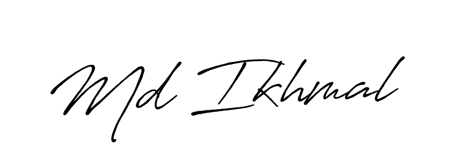 Md Ikhmal stylish signature style. Best Handwritten Sign (Antro_Vectra_Bolder) for my name. Handwritten Signature Collection Ideas for my name Md Ikhmal. Md Ikhmal signature style 7 images and pictures png