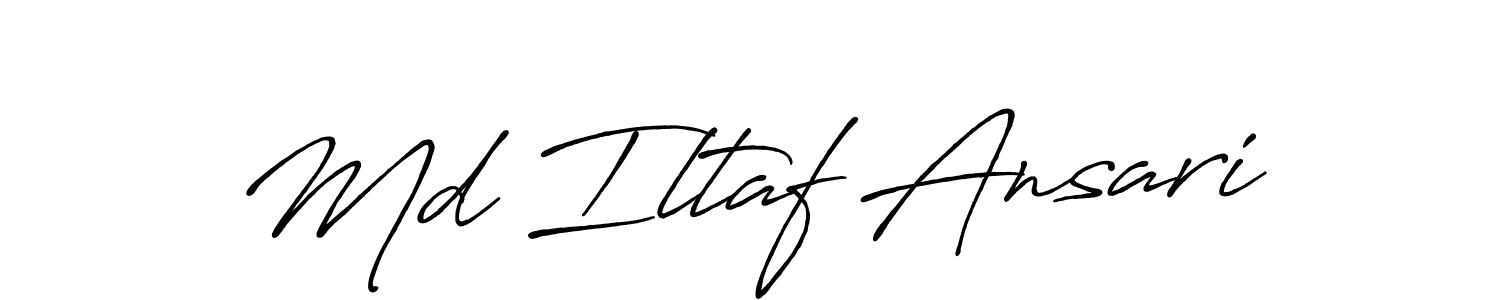 Md Iltaf Ansari stylish signature style. Best Handwritten Sign (Antro_Vectra_Bolder) for my name. Handwritten Signature Collection Ideas for my name Md Iltaf Ansari. Md Iltaf Ansari signature style 7 images and pictures png