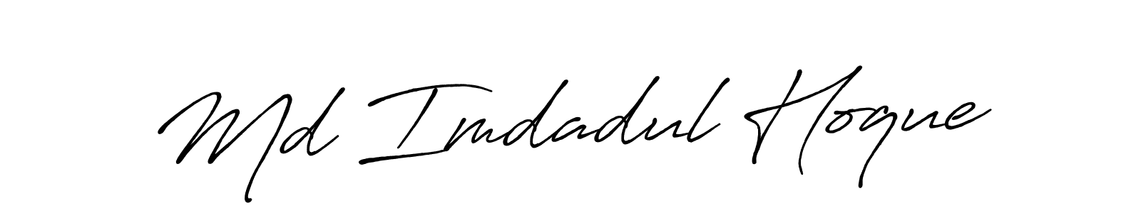 This is the best signature style for the Md Imdadul Hoque name. Also you like these signature font (Antro_Vectra_Bolder). Mix name signature. Md Imdadul Hoque signature style 7 images and pictures png