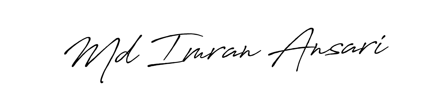 Antro_Vectra_Bolder is a professional signature style that is perfect for those who want to add a touch of class to their signature. It is also a great choice for those who want to make their signature more unique. Get Md Imran Ansari name to fancy signature for free. Md Imran Ansari signature style 7 images and pictures png