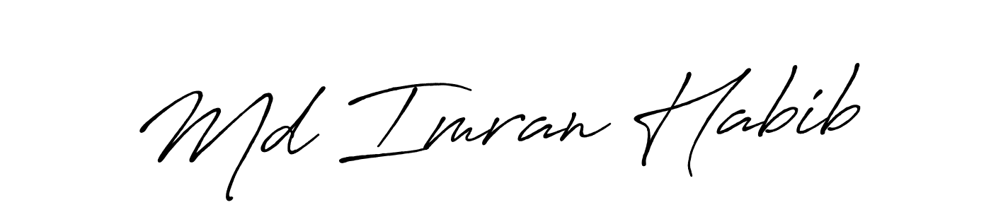 Md Imran Habib stylish signature style. Best Handwritten Sign (Antro_Vectra_Bolder) for my name. Handwritten Signature Collection Ideas for my name Md Imran Habib. Md Imran Habib signature style 7 images and pictures png