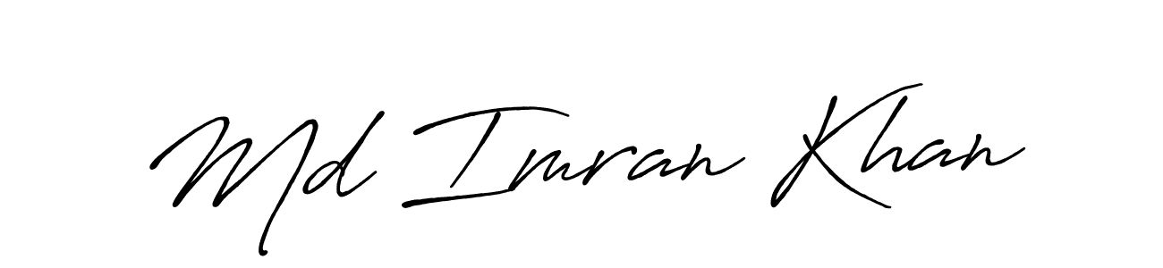 Also we have Md Imran Khan name is the best signature style. Create professional handwritten signature collection using Antro_Vectra_Bolder autograph style. Md Imran Khan signature style 7 images and pictures png