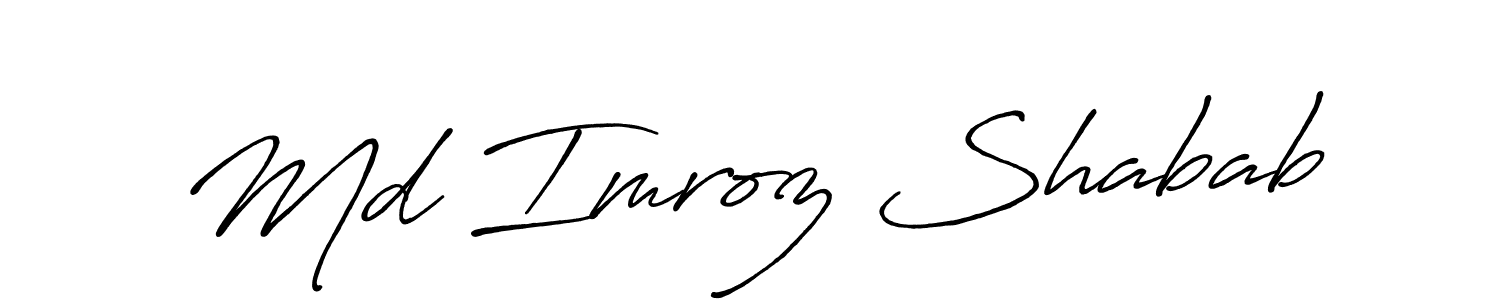 Check out images of Autograph of Md Imroz Shabab name. Actor Md Imroz Shabab Signature Style. Antro_Vectra_Bolder is a professional sign style online. Md Imroz Shabab signature style 7 images and pictures png