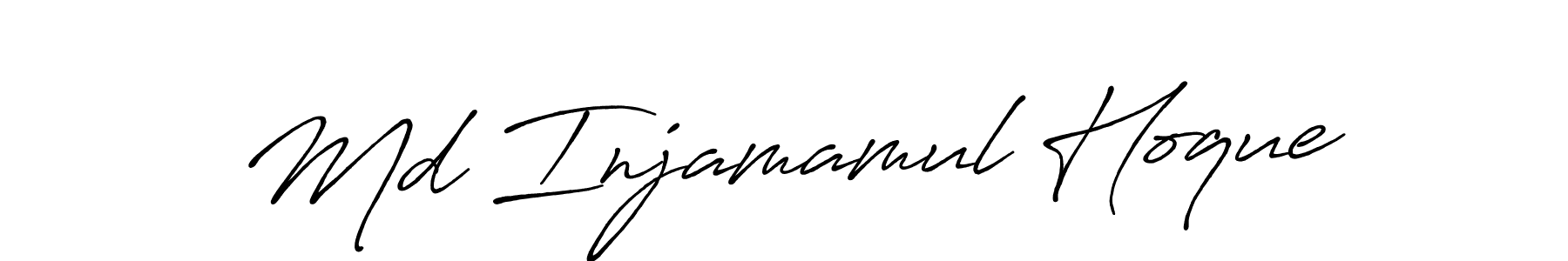 Make a beautiful signature design for name Md Injamamul Hoque. With this signature (Antro_Vectra_Bolder) style, you can create a handwritten signature for free. Md Injamamul Hoque signature style 7 images and pictures png