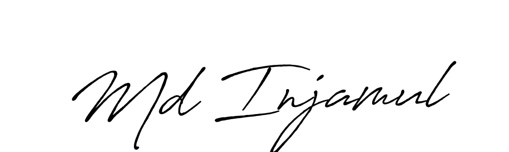 Md Injamul stylish signature style. Best Handwritten Sign (Antro_Vectra_Bolder) for my name. Handwritten Signature Collection Ideas for my name Md Injamul. Md Injamul signature style 7 images and pictures png