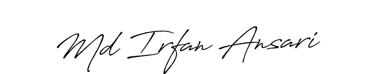 You should practise on your own different ways (Antro_Vectra_Bolder) to write your name (Md Irfan Ansari) in signature. don't let someone else do it for you. Md Irfan Ansari signature style 7 images and pictures png