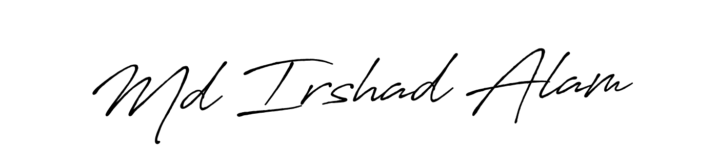 Make a beautiful signature design for name Md Irshad Alam. With this signature (Antro_Vectra_Bolder) style, you can create a handwritten signature for free. Md Irshad Alam signature style 7 images and pictures png