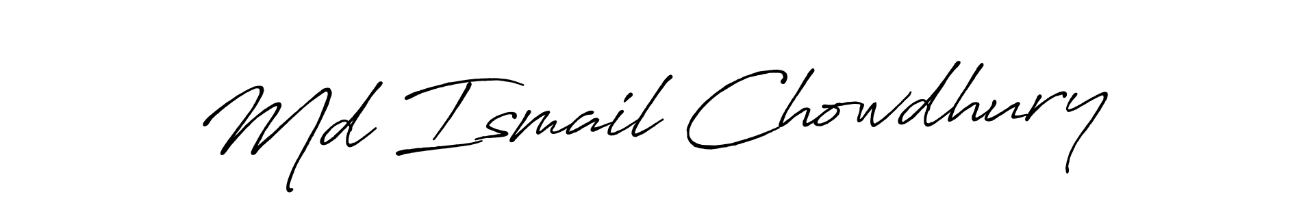 Also You can easily find your signature by using the search form. We will create Md Ismail Chowdhury name handwritten signature images for you free of cost using Antro_Vectra_Bolder sign style. Md Ismail Chowdhury signature style 7 images and pictures png