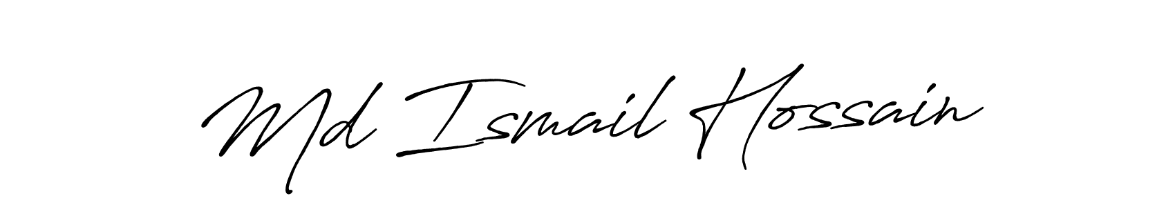 Also we have Md Ismail Hossain name is the best signature style. Create professional handwritten signature collection using Antro_Vectra_Bolder autograph style. Md Ismail Hossain signature style 7 images and pictures png