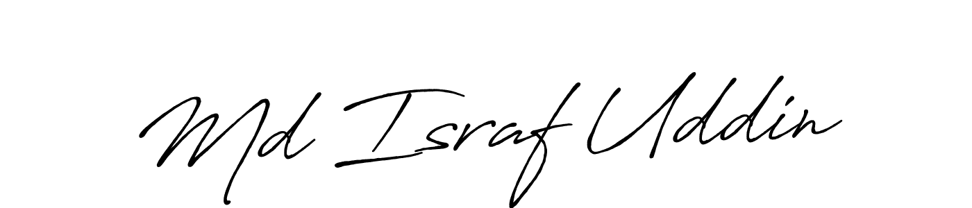 Also we have Md Israf Uddin name is the best signature style. Create professional handwritten signature collection using Antro_Vectra_Bolder autograph style. Md Israf Uddin signature style 7 images and pictures png