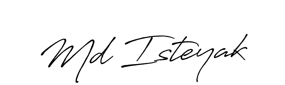 Similarly Antro_Vectra_Bolder is the best handwritten signature design. Signature creator online .You can use it as an online autograph creator for name Md Isteyak. Md Isteyak signature style 7 images and pictures png