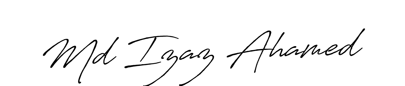 Also we have Md Izaz Ahamed name is the best signature style. Create professional handwritten signature collection using Antro_Vectra_Bolder autograph style. Md Izaz Ahamed signature style 7 images and pictures png