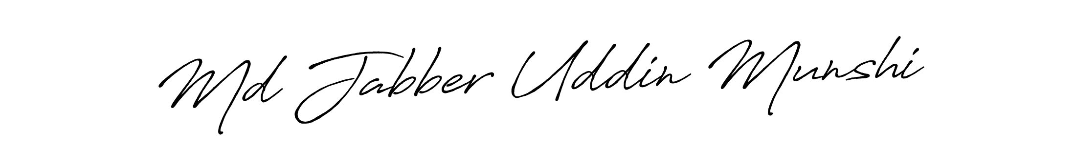 Also You can easily find your signature by using the search form. We will create Md Jabber Uddin Munshi name handwritten signature images for you free of cost using Antro_Vectra_Bolder sign style. Md Jabber Uddin Munshi signature style 7 images and pictures png