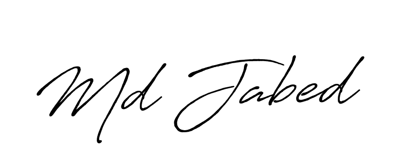 It looks lik you need a new signature style for name Md Jabed. Design unique handwritten (Antro_Vectra_Bolder) signature with our free signature maker in just a few clicks. Md Jabed signature style 7 images and pictures png