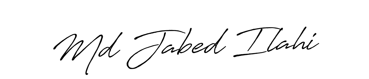 Also we have Md Jabed Ilahi name is the best signature style. Create professional handwritten signature collection using Antro_Vectra_Bolder autograph style. Md Jabed Ilahi signature style 7 images and pictures png