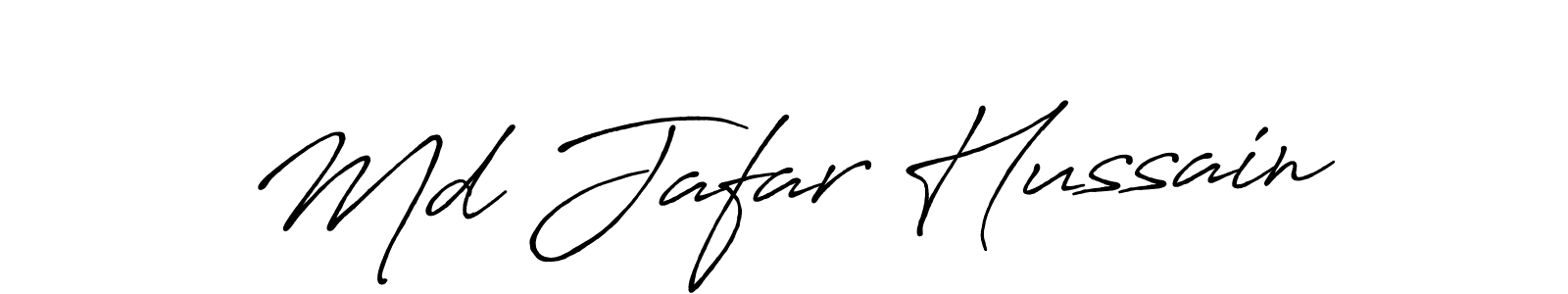 Use a signature maker to create a handwritten signature online. With this signature software, you can design (Antro_Vectra_Bolder) your own signature for name Md Jafar Hussain. Md Jafar Hussain signature style 7 images and pictures png