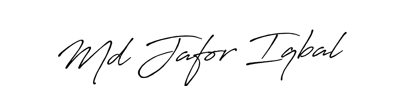 Make a beautiful signature design for name Md Jafor Iqbal. With this signature (Antro_Vectra_Bolder) style, you can create a handwritten signature for free. Md Jafor Iqbal signature style 7 images and pictures png