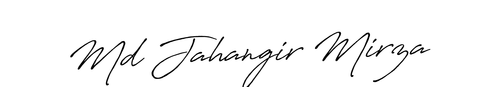 Also we have Md Jahangir Mirza name is the best signature style. Create professional handwritten signature collection using Antro_Vectra_Bolder autograph style. Md Jahangir Mirza signature style 7 images and pictures png