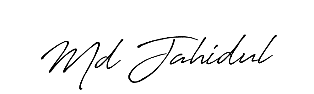 Create a beautiful signature design for name Md Jahidul. With this signature (Antro_Vectra_Bolder) fonts, you can make a handwritten signature for free. Md Jahidul signature style 7 images and pictures png