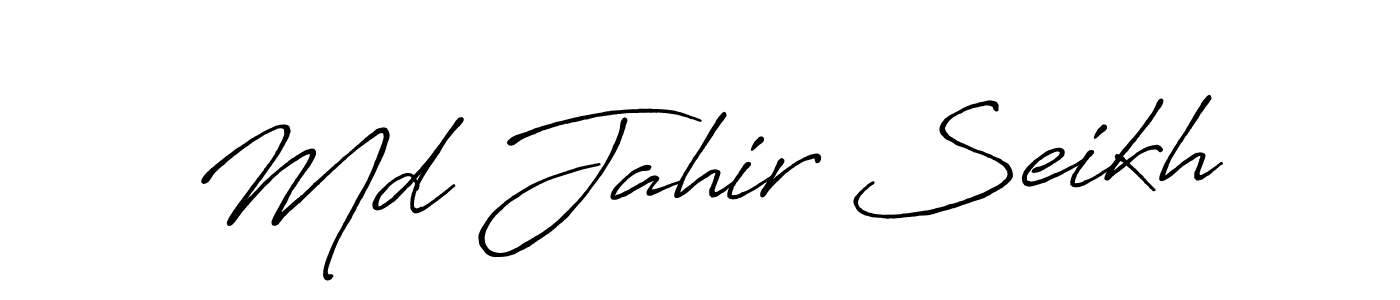 Also You can easily find your signature by using the search form. We will create Md Jahir Seikh name handwritten signature images for you free of cost using Antro_Vectra_Bolder sign style. Md Jahir Seikh signature style 7 images and pictures png