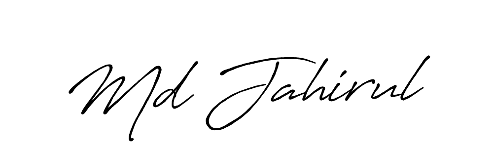 Md Jahirul stylish signature style. Best Handwritten Sign (Antro_Vectra_Bolder) for my name. Handwritten Signature Collection Ideas for my name Md Jahirul. Md Jahirul signature style 7 images and pictures png