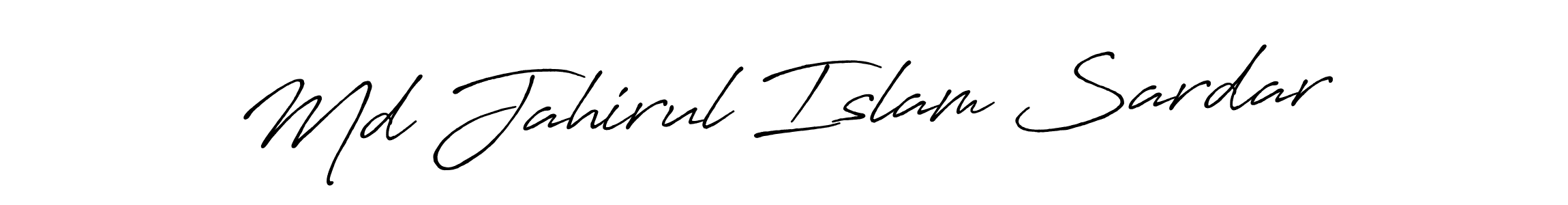 The best way (Antro_Vectra_Bolder) to make a short signature is to pick only two or three words in your name. The name Md Jahirul Islam Sardar include a total of six letters. For converting this name. Md Jahirul Islam Sardar signature style 7 images and pictures png