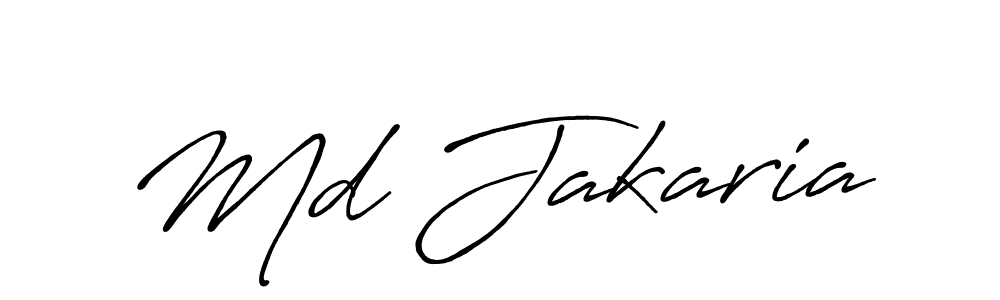 Also we have Md Jakaria name is the best signature style. Create professional handwritten signature collection using Antro_Vectra_Bolder autograph style. Md Jakaria signature style 7 images and pictures png