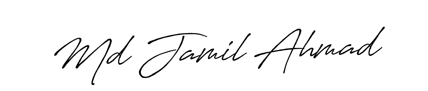 You can use this online signature creator to create a handwritten signature for the name Md Jamil Ahmad. This is the best online autograph maker. Md Jamil Ahmad signature style 7 images and pictures png