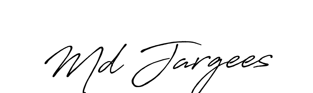 Also we have Md Jargees name is the best signature style. Create professional handwritten signature collection using Antro_Vectra_Bolder autograph style. Md Jargees signature style 7 images and pictures png